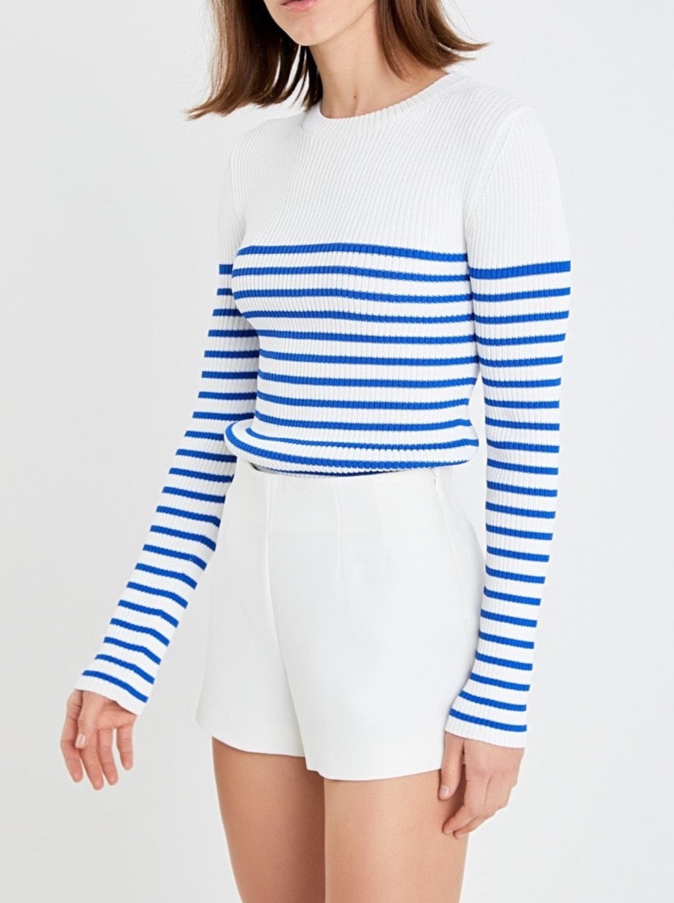 Contrast Stripe Knit Top