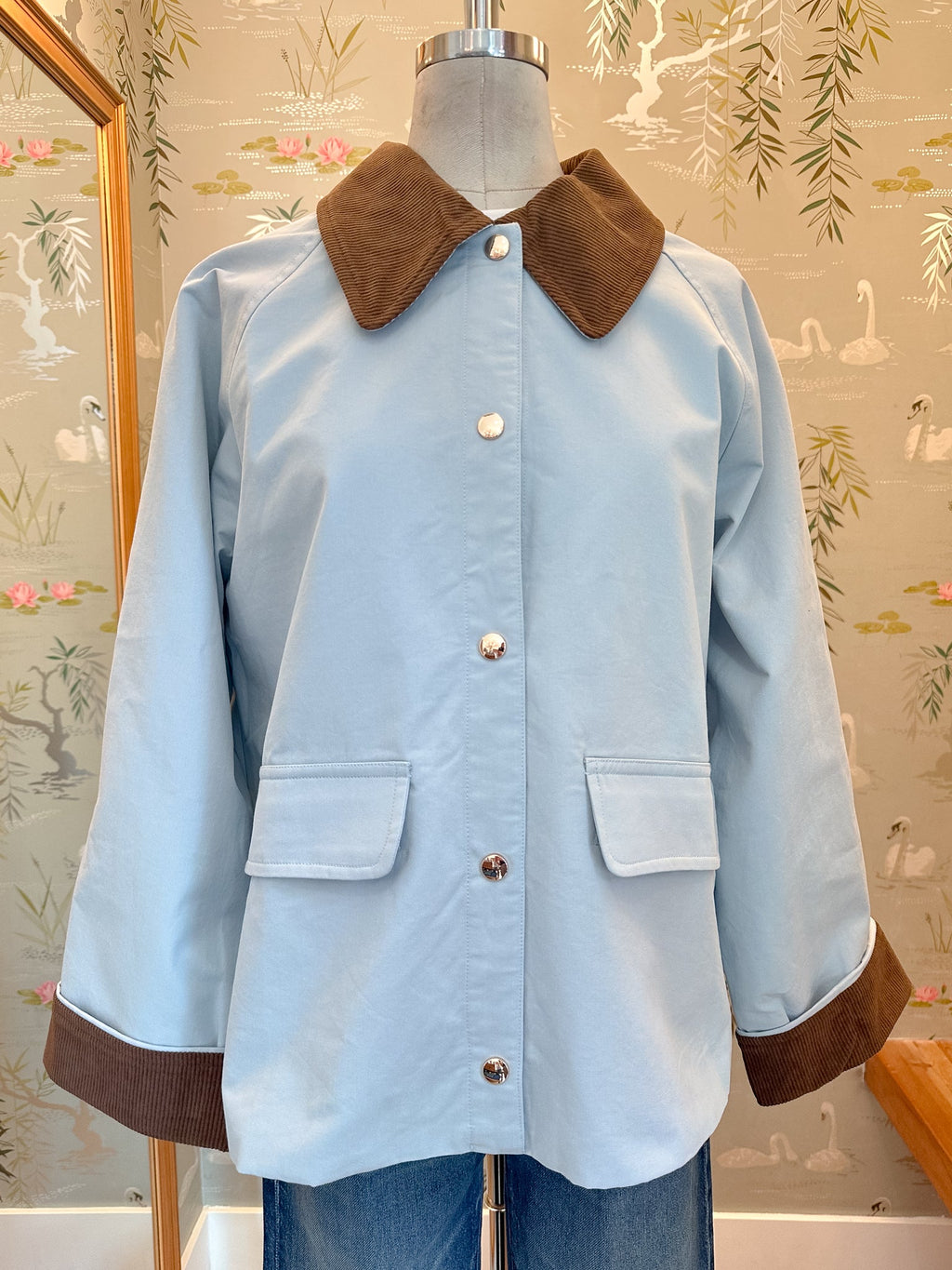 Corduroy Collar Cotton Barn Jacket