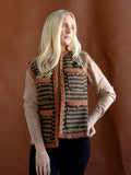 Houndstooth Wool Blend Vest