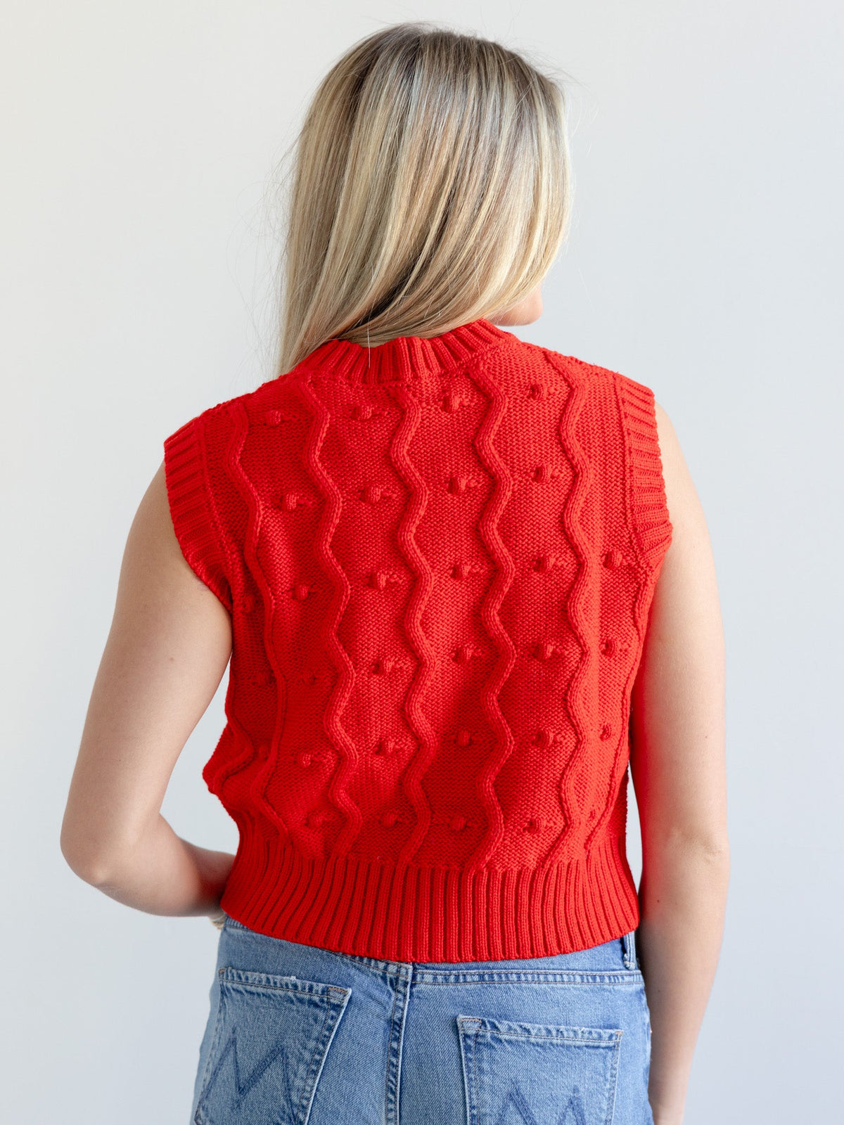 Bubble Vest in Red