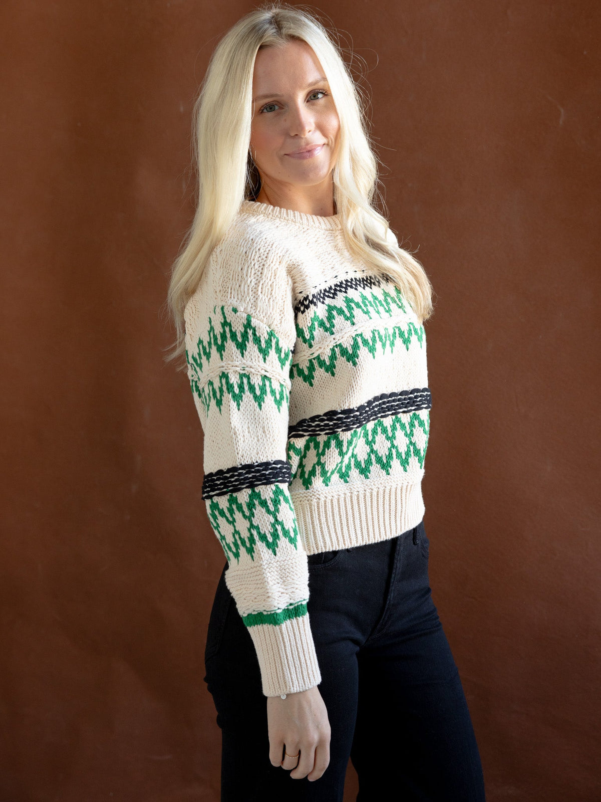 ZigZag Cotton Sweater