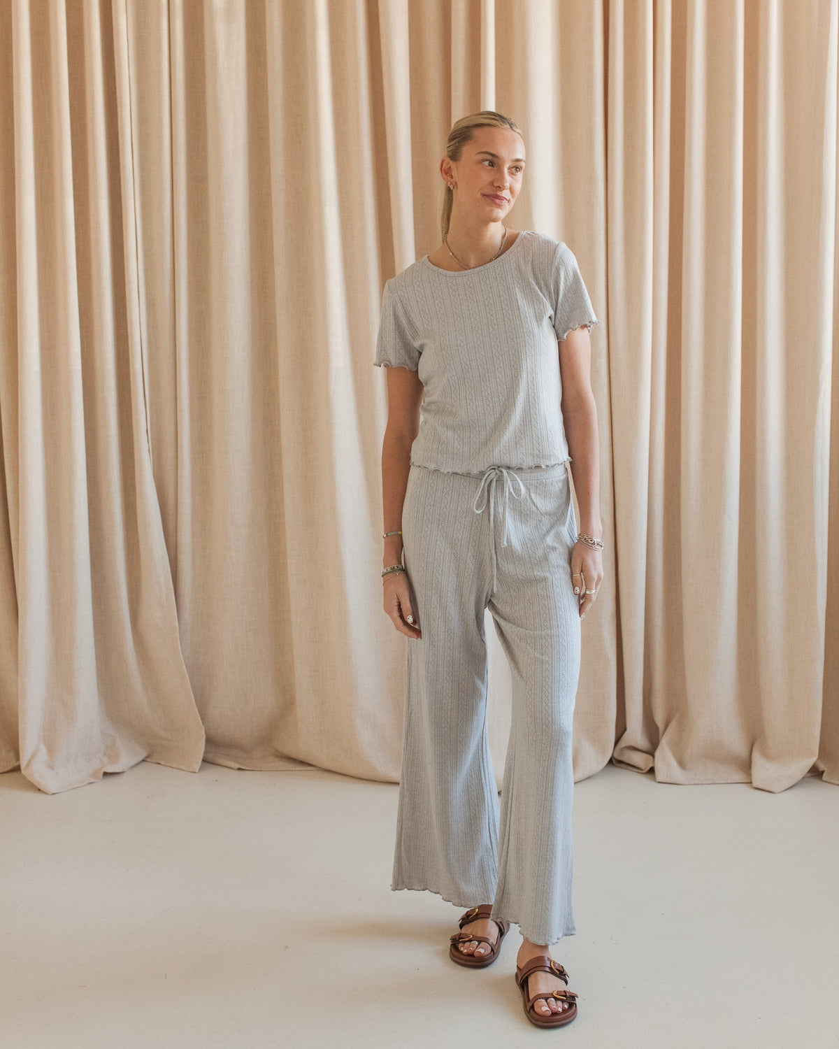 Pointelle Knit Top